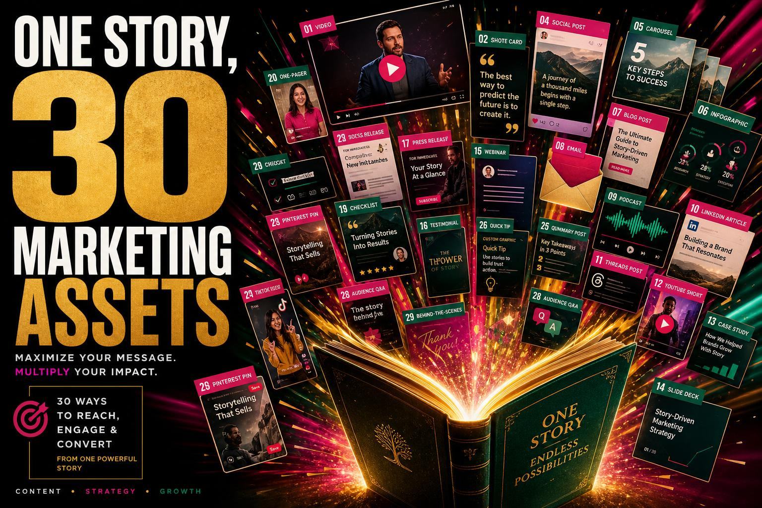 Turn One Story Into 30 Marketing Assets: A Content System